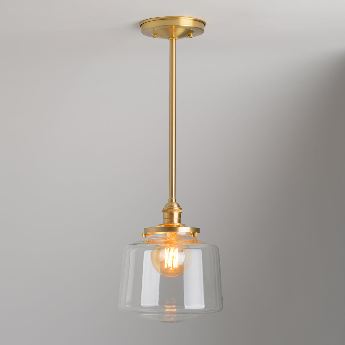 Rockford (Clear) | Down Rod Pendant – Olde Brick Lighting