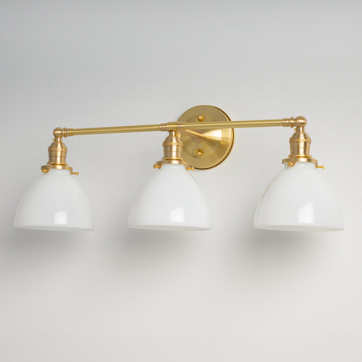 THEBOX基本サイズ　ウォルナット×ライトオーク Livex Lighting 17913-91 Bernardino 3 Light 23.75 inch Brushed