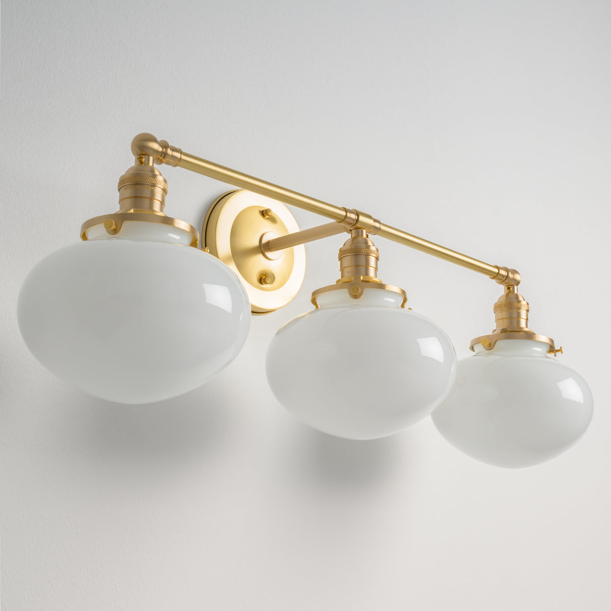 Mulberry | 3 Shade Cross Bar Sconce – Olde Brick Lighting