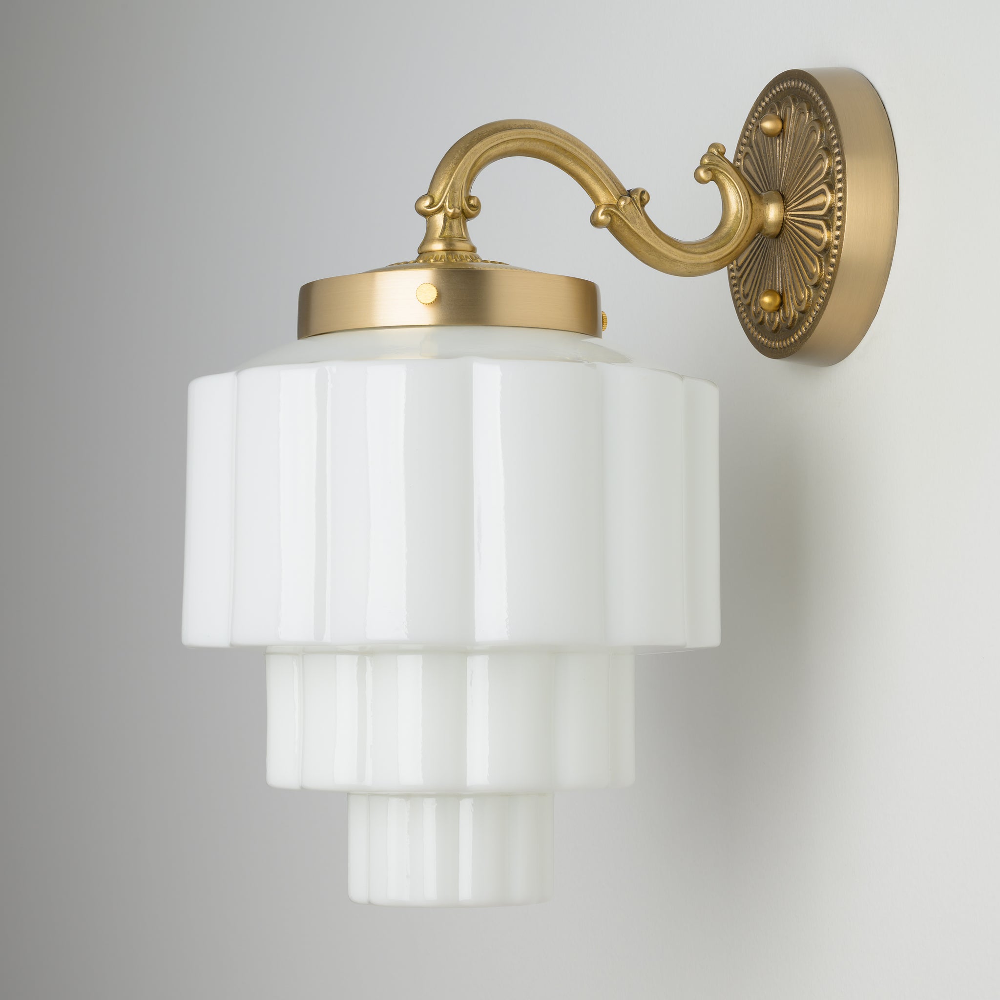 Buchanan (Opal) | Ornate Historic Sconce – Olde Brick Lighting
