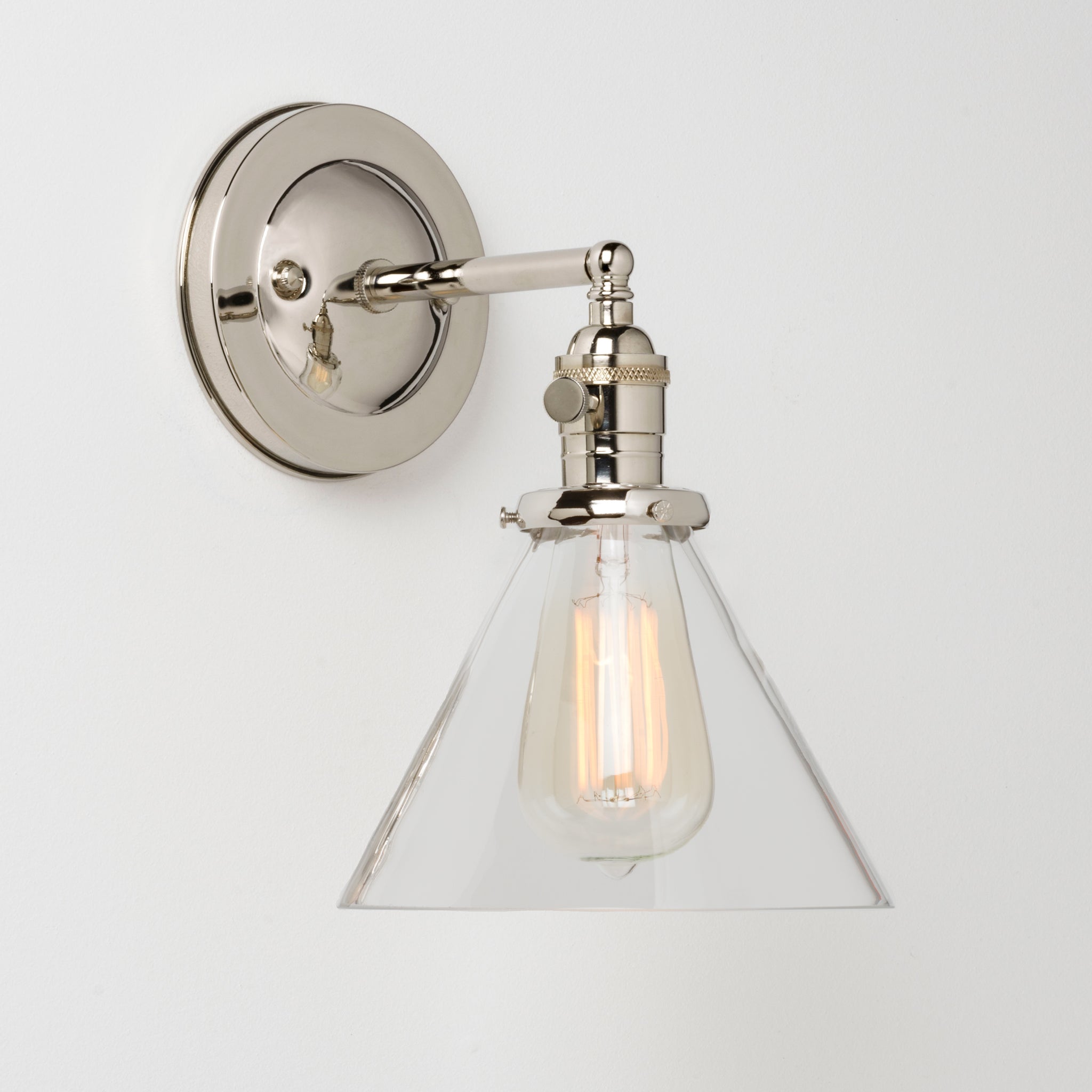 Beck (Clear) | Stem Sconce – Olde Brick Lighting