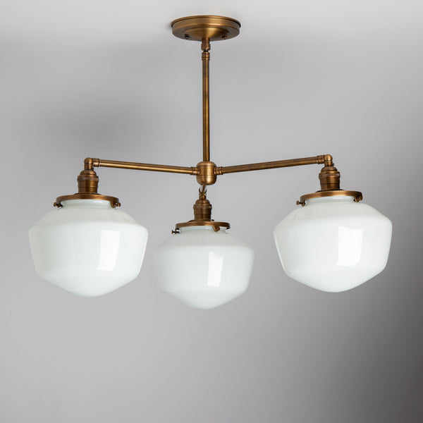Ryttenberg | 3 Shade Chandelier – Olde Brick Lighting