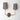 Ridley Drum | 2 Shade J-Curve Sconce