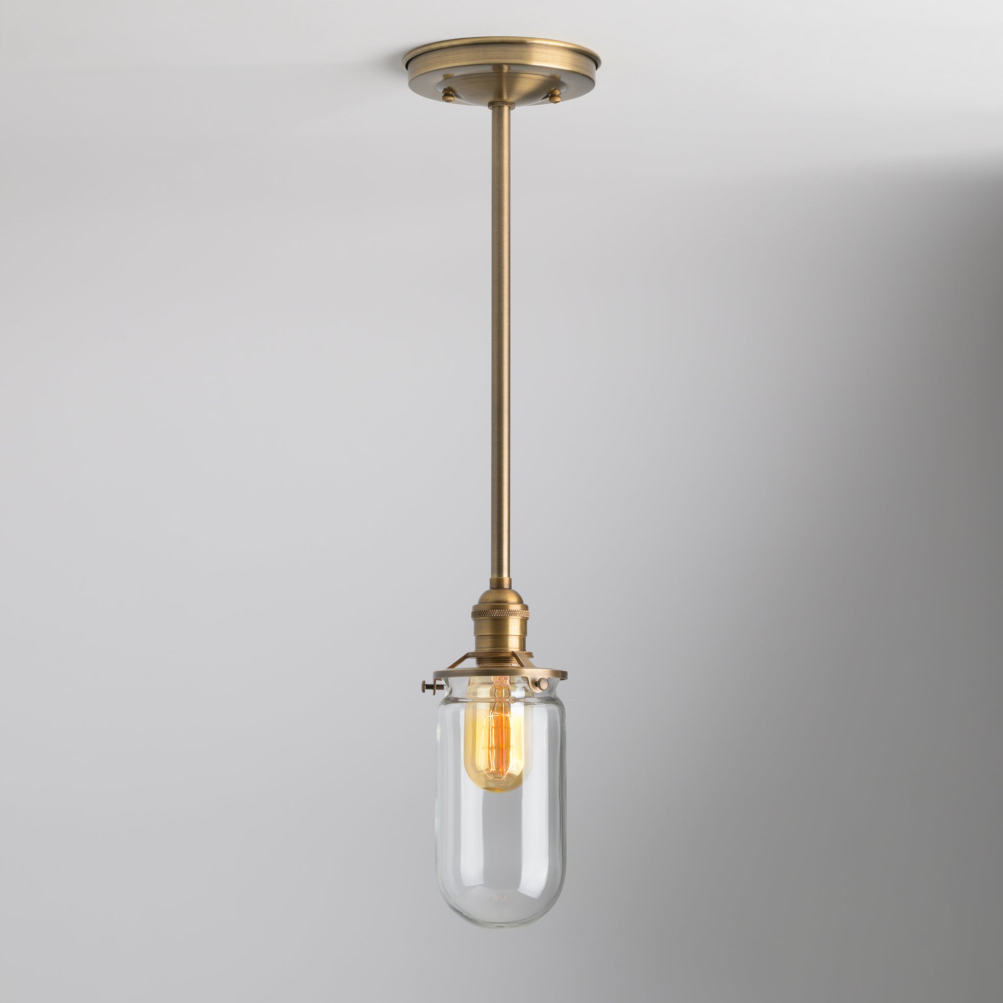 Murphy Small | Down Rod Pendant – Olde Brick Lighting