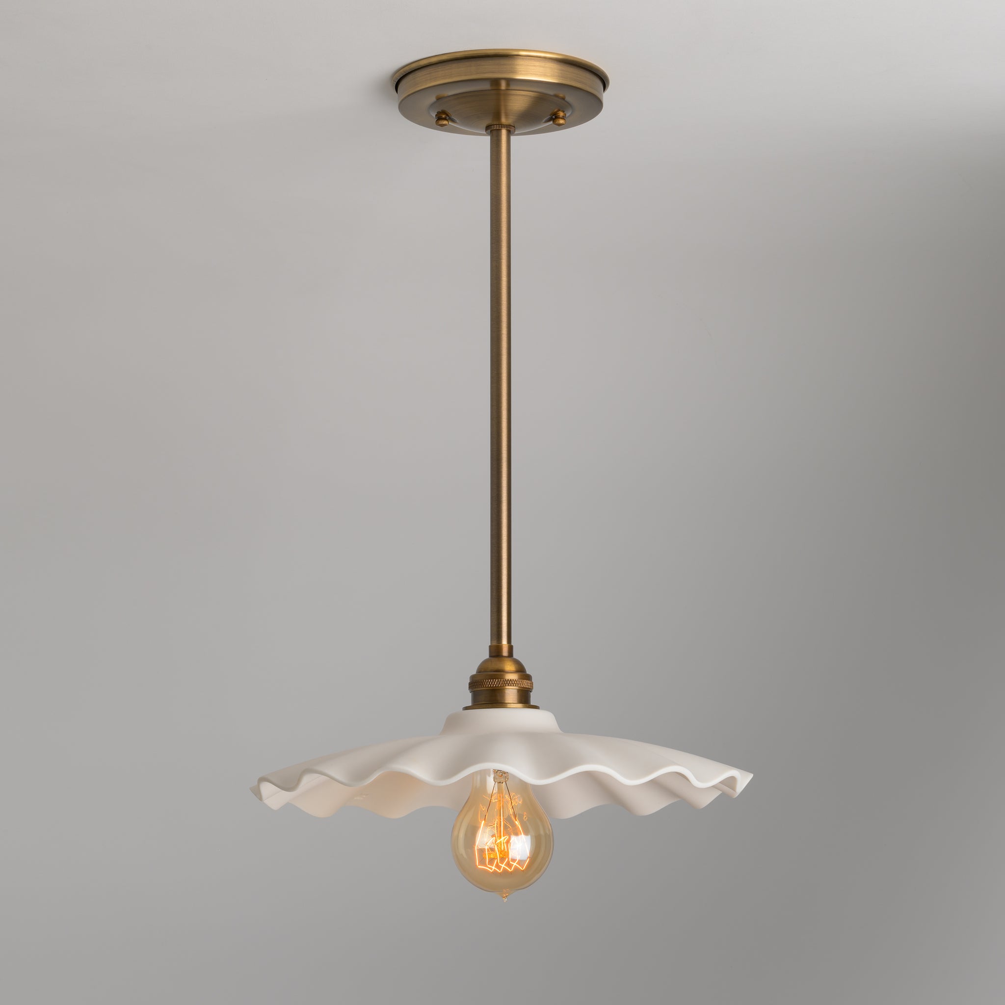 Fonthill Large | Down Rod Pendant – Olde Brick Lighting