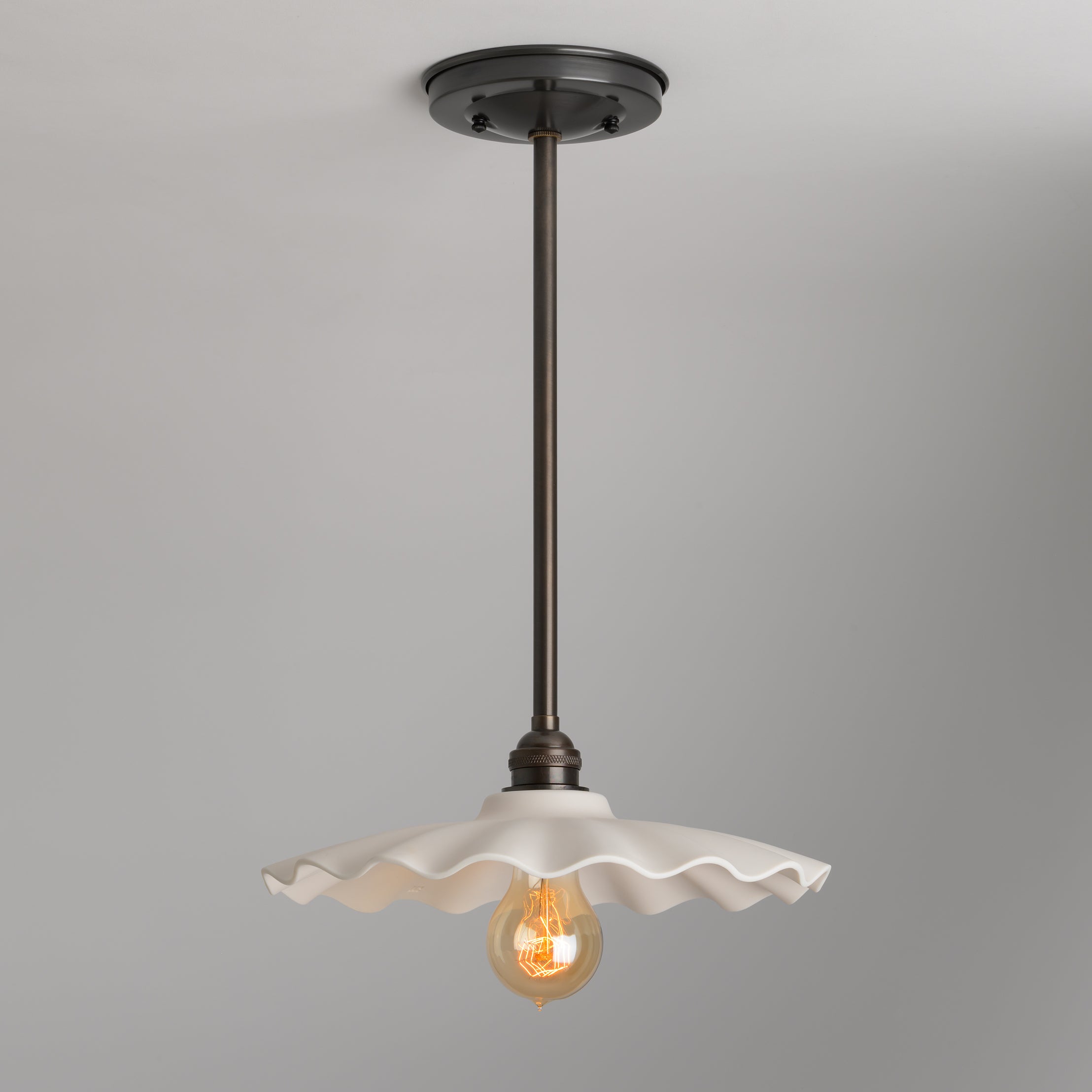 Illustration of Exposed Brick Pendant Lighting