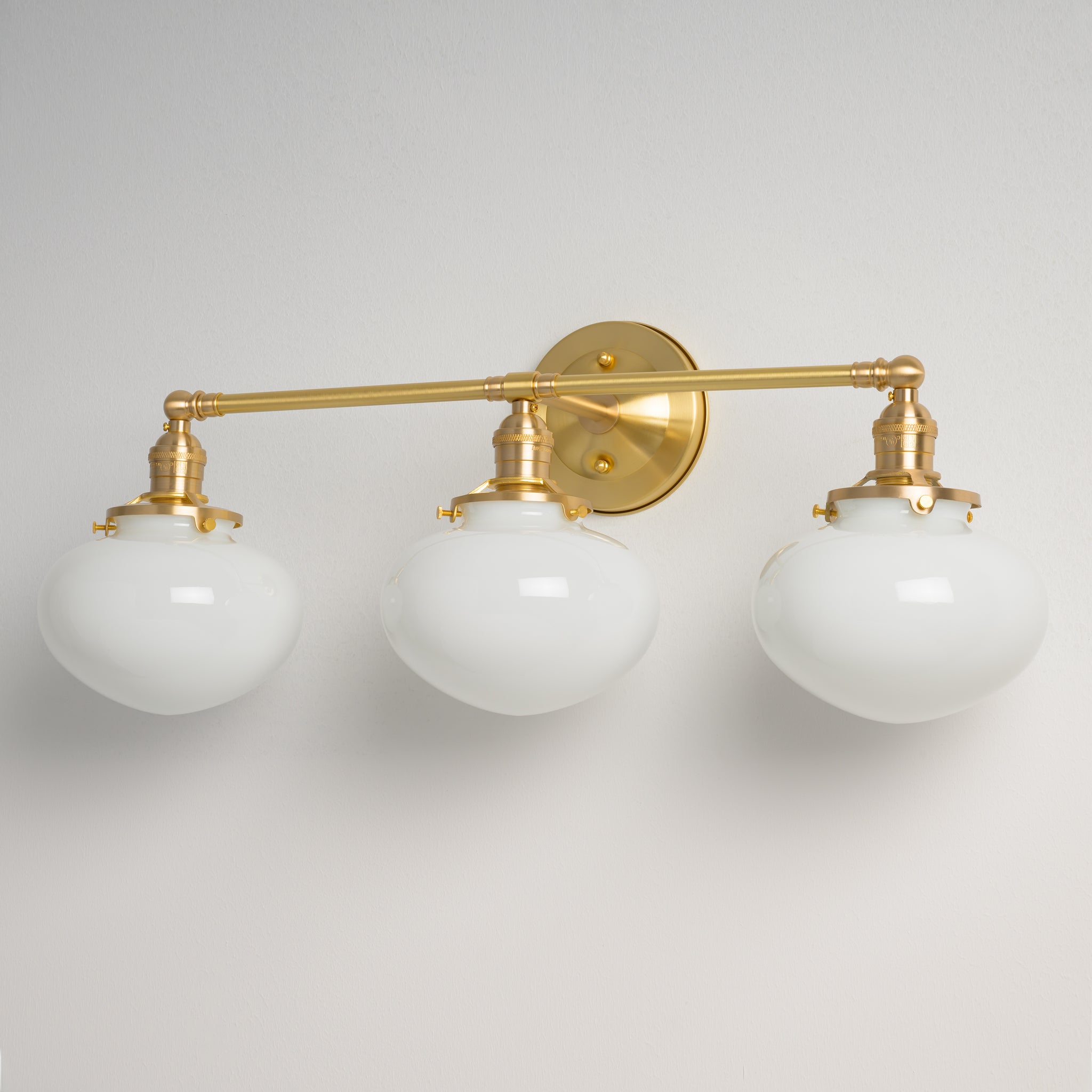 Mulberry | 3 Shade Cross Bar Sconce – Olde Brick Lighting