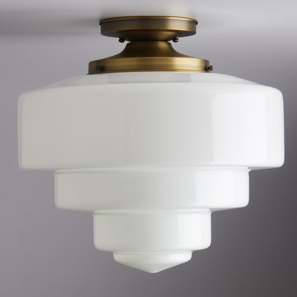 Wheatland (Opal) | Flush – Olde Brick Lighting