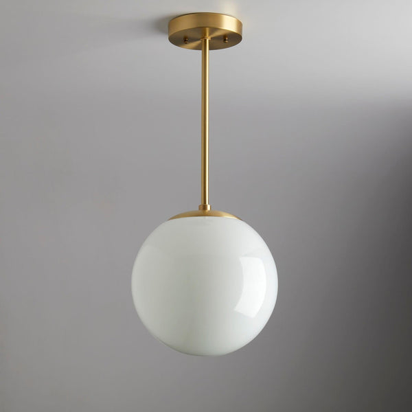 Bennington (Opal) | Down Rod Pendant – Olde Brick Lighting