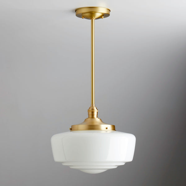 Rutland (Opal) | Down Rod Pendant – Olde Brick Lighting