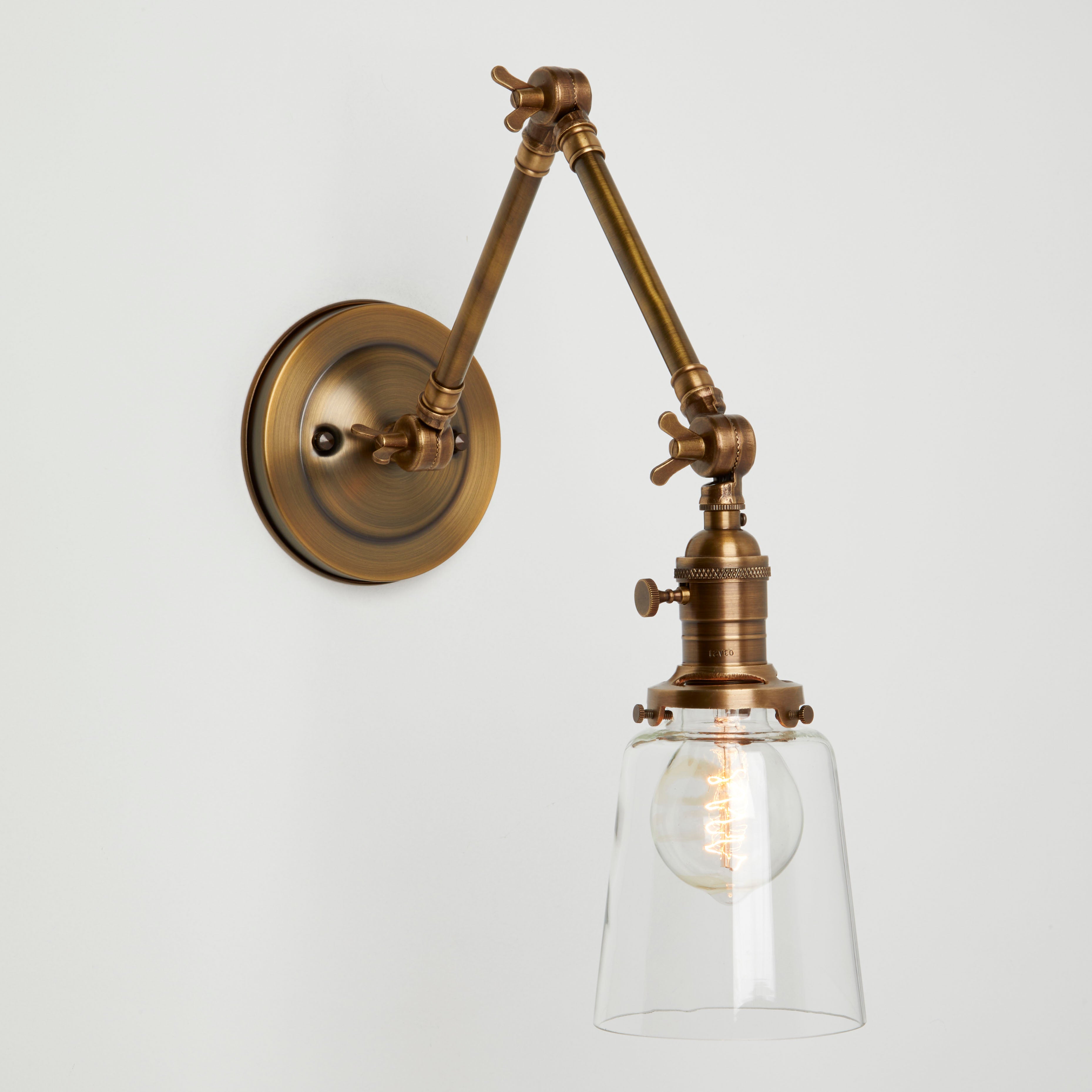 Chaika (Clear) | Adjustable Arms Sconce