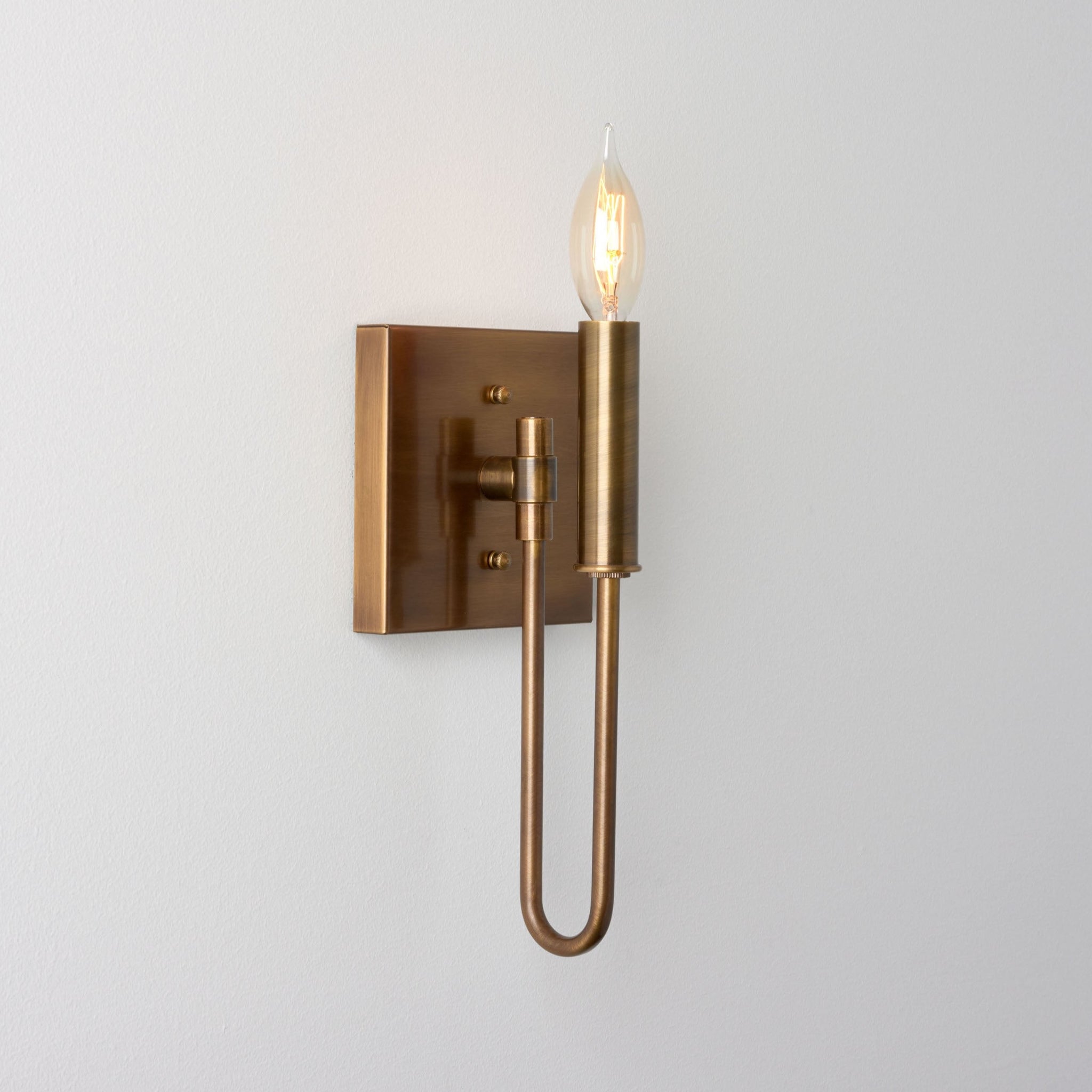 ヴィンテージ　真鍮　硝子　無垢材　マリン　　クロック　チーク　箱付 Rockford (Opal) | Classic Sconce – Olde Brick Lighting