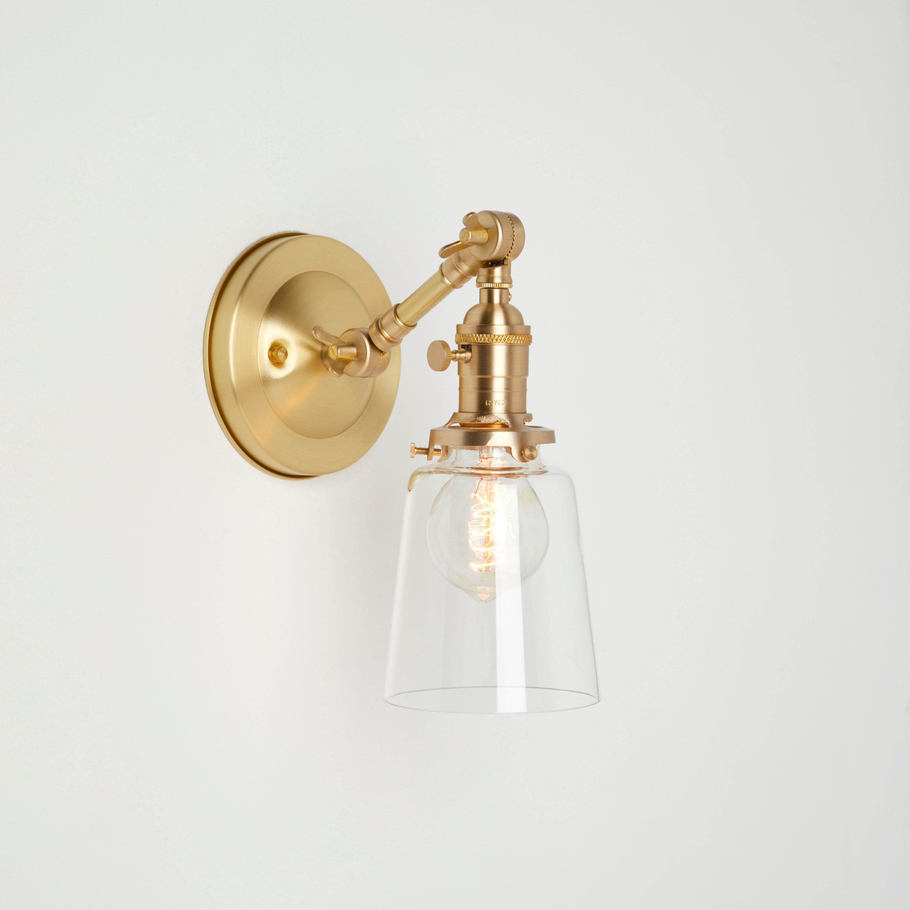 Antique vintage brass lamp spacer light part