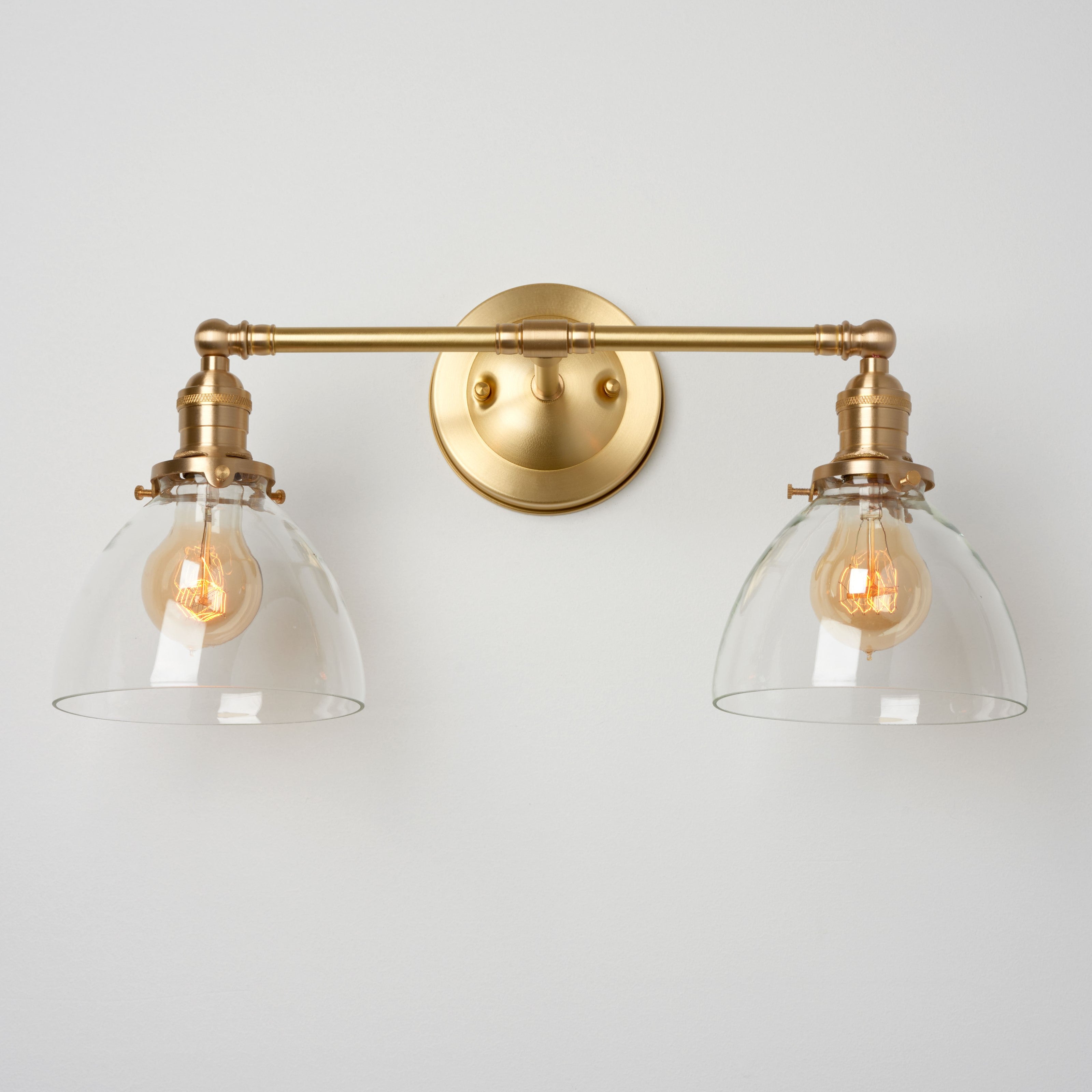 Thetford (Clear) | 2-Shade Sconce