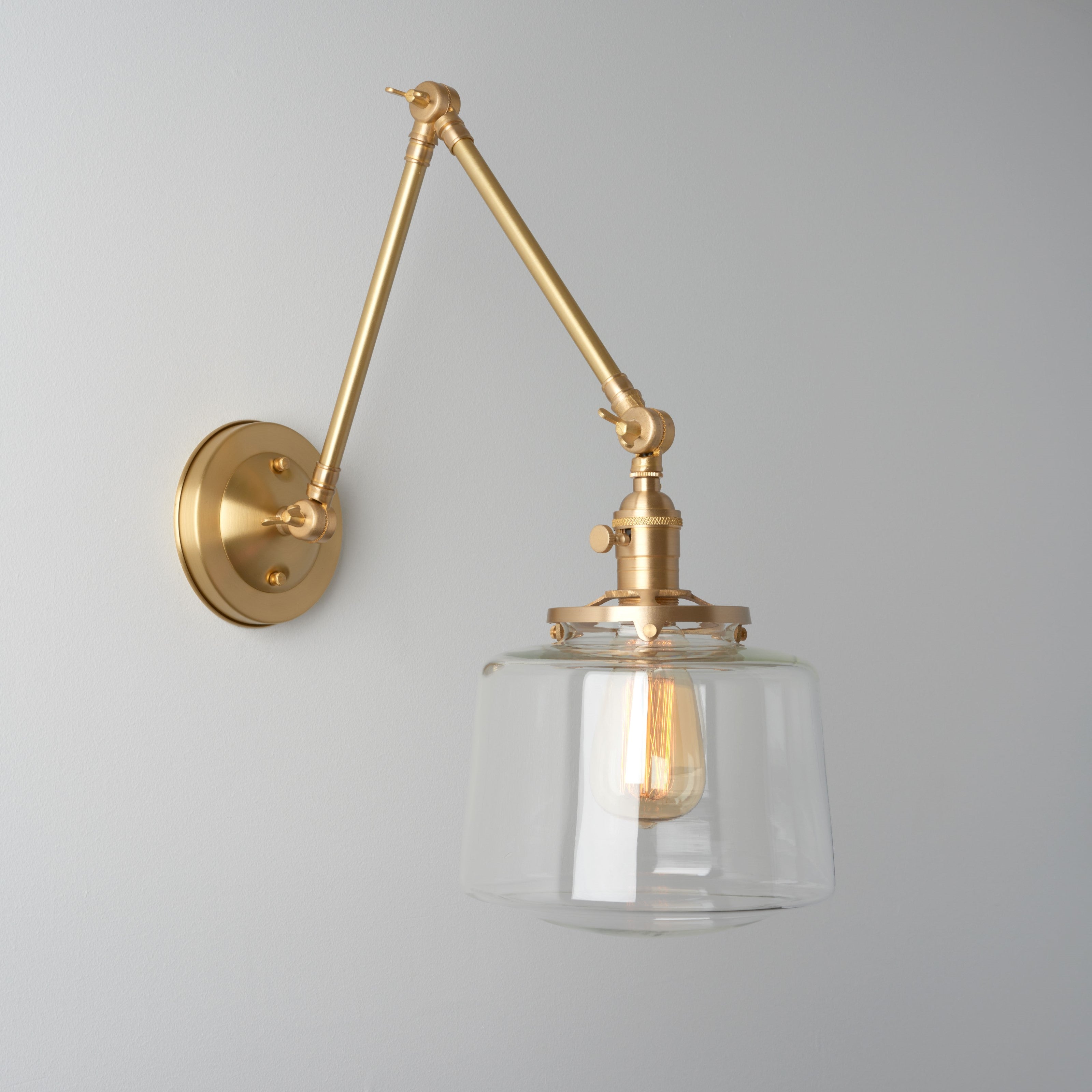 Rockford (Clear) | Adjustable Arms Sconce