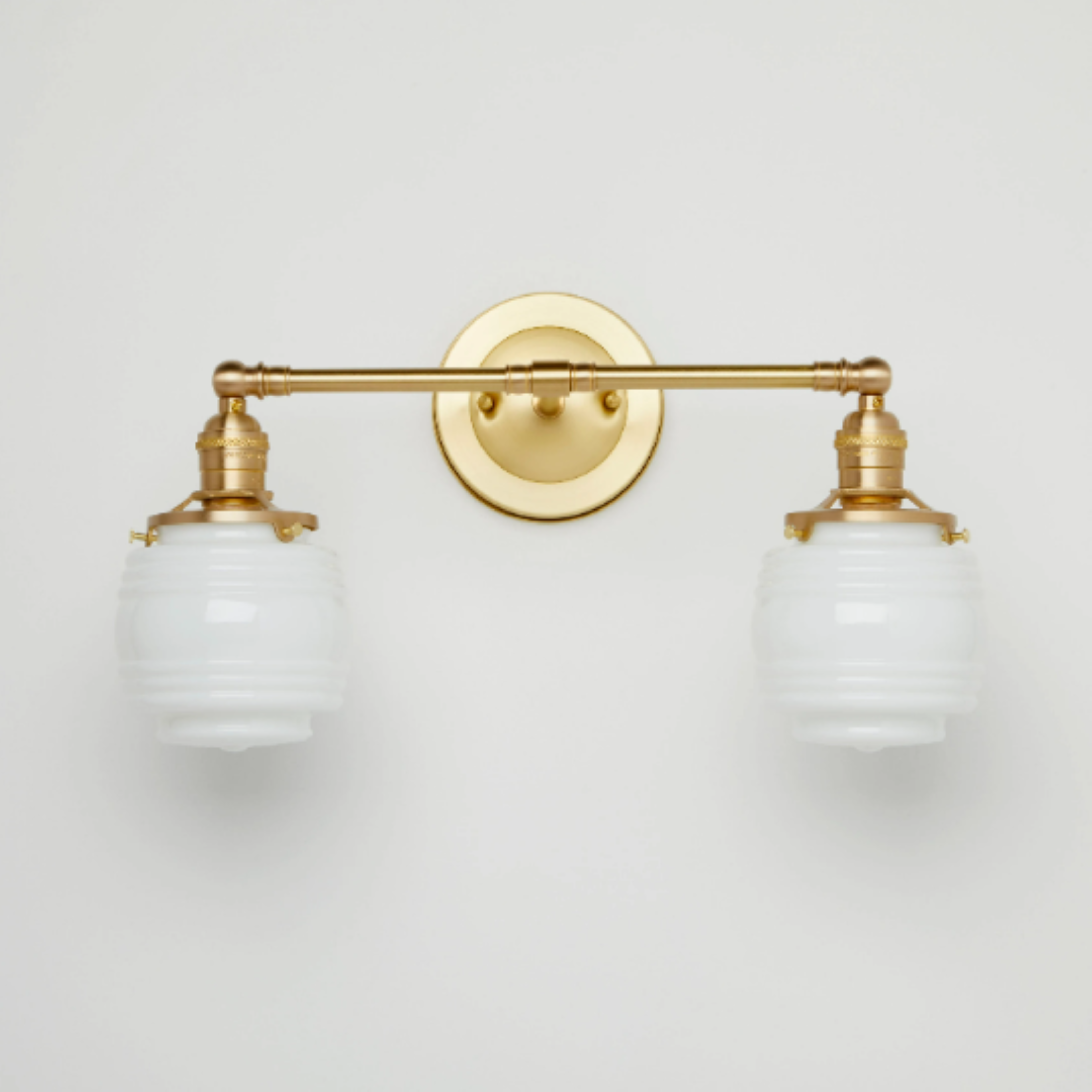 Peabody (Opal) | 2-Shade Sconce